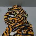 Morph Tiger Costume for Women, Animal Print Full Bodysuit Jumpsuit, Tiger Romper Catsuit for Halloween Party, M