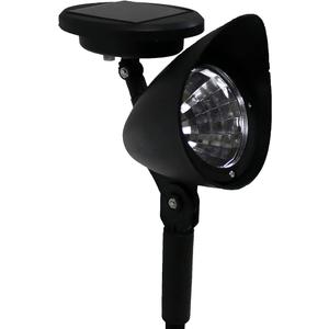 Crosslight Outdoor Solar White LED Weatherproof Spot Light for Gardens, Walkways, Patios and Yards, 1-Pack