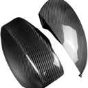Car Side Wing Mirror Cover Carbon Fiber Rearview Mirror Shell Compatible For Nissan 350Z 2003-2006 Side Mirror Cover Housing