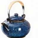 Japanese Teapot with Infuser Ceramic Tea Pot with Removable Stainless Steel Fliter for Loose Tea 25 OZ/750ml Teapots for Tea Coffee Milk Herbal tea for Office Home Men Women as Gift Blue