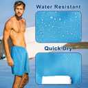 Srnede Mens Swim Trunks Swimsuit Trunks Swim Shorts Swimwear Blue
