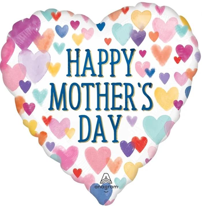 Mother's Day Sprinkled Hearts 18"