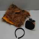 Halloween Ringmaster Costume 1 Pcs Circus Ringmaster Red Mini Top Hat Headband 1 Pcs Lion Mane for Dog Costume, Lion Tamer Headpiece for Halloween Party Drama Performance Dress up Cosplay