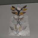 Zhengmy 2 Pieces Metal Tree Leaf Wall Decor Vine Olive Branch Leaf Wall Art Living Room, Hallway Wall Decor Outdoor Decoration (Bright Colors)