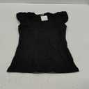 Women's Summer Crop Tank Tops Ruffle Shirts Knit Sleeveless Blouse Trendy Outfits Work Tshirt Sexy Clothes Ladies Top 2025 Black S