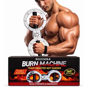 Burn Machine - Spinning Rotator Burn Machine with 12LB Adjustable Resistance,Forearm Strengthener Trainer 360 Degree Rotating Arm Workout Exercise Equipment for Men&Women