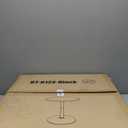 FDW Pub Table 40 Inch Height Cocktail Table Round Bistro Bar Table for Home and Kitchen Dining (Black)