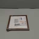 upsimples 8x8 Picture Frame, Display Pictures 4x4 with Mat or 8 x 8 Without, Wall Hanging Photo Frames, Brown, 1 Pack
