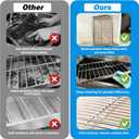2 x XANGNIER 3 Pack No Scrub Oven Rack Cleaning Bags 23.7*15.7 in,No Cleaner Included,Simple to Use,No Messy Hands Reusable Leakproof Soaking Cleaner Bags for Removable Metal Rack,BBQ Grills,Grill Grate
