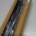 GXOACKJ Curtain Rods for windows 48 to 84-93 inch, 5/8 inch Decorative Matte Black Splicing Heavy Duty Metal Curtain Rod set with Brackets