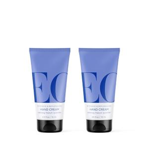 EO Hand Cream, 2.5 Ounce (Pack of 2), French Lavender, Organic Plant-Based, Moisturizer for Dry Skin