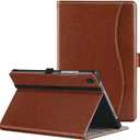 ZtotopCases for Samsung Galaxy Tab A8 10.5 Case 2022, Premium PU Leather Cover with Auto Wake/Sleep, Front Pocket & Multiple Viewing Angles for Samsung Tab A8 10.5 Inch Tablet SM-X200/X205/X207-Brown