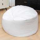 Bean Bag Inner Liner Bean Bag Cover Replacement for Bean Bag Chair Lazy Sofa Inner Liner with Zipper No Filler Easy Cleaning White Bean Bag Inner Liner No Filler