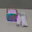 Mini Karaoke Machine for Kids, 2026 TOP Toys Birthday Gifts Ideas for Girls Ages 4, 5, 6, 7, 8, 9, 10, 12+ Years Old, Portable MP3 Player with 2 Wireless Mics for Family Home Party (Light Purple)