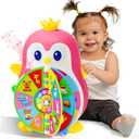 Toys for 1 Year Old Girl, Musical Penguin Learning Toy for Toddlers 1-3, Interactive Educational Toy with Lights & Sounds, First Birthday Gifts for 1 2 Year Old Girls Boys, Baby Toys 12-18 Months