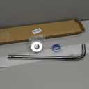 HarJue Shower Arm with Flange and Teflon Tape, Wall Mounted Shower Pipe 304 Stainless Steel Extension Arm for Fixed Shower Head & Handheld (15 Inch, Chrome)