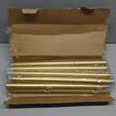 Zeerobee Curtain Rods for Windows 32 to 168, Gold Curtain Rod, Adjustable 1 Inch Heavy Duty Outdoor/Indoor Modern Drapery Pole, 32"-168"
