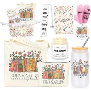GQDECOR Book Lovers Gifts for Women, Accessories Bookish Gifts for Book Lovers Reading Readers Set of 8