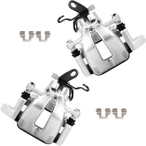 cciyu Rear Left & Right Brake Calipers Assembly w/Bracket 19B2976 19B2977 For Audi For A3/For A3 Quattro,For Volkswagen For Golf/For GTI/For Jetta/For Rabbit