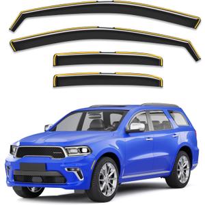 in-Channel Window Visors Rain Guards for Dodge Durango 2011-2026