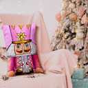Undergo Merry Christmas Tree Nutcracker Decorative Throw Pillow Covers 12 x 20 Set of 3 - Pink Outdoor Home Decor, Ornaments Winter Holiday Party Decorations Cushion Case