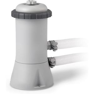 Intex C1000 Krystal Clear Cartridge Filter Pump for Above Ground Pools: 1000 GPH Pump Flow Rate  Improved Circulation and Filtration  Easy Installation  Improved Water Clarity  Easy-to-Clean (1,000 Gallons Per Hour)