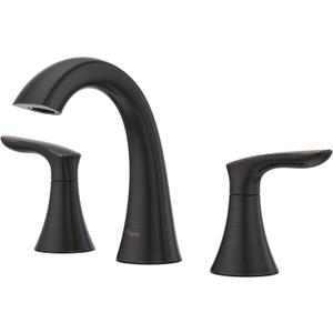 Pfister Weller Bathroom Sink Faucet, 8-Inch Widespread, 2-Handle, 3-Hole, Tuscan Bronze Finish, LG49WR0Y (1 Pack)