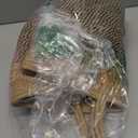 CHICVITA Wicker Laundry Basket With Handles, Storage Baskets for Decor, Rope Basket for Blankets, Toys, Clothes, Shoes, Plant Basket for Living Room, 14" X 14" X 12" (Black)