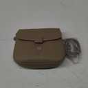 Genuine Leather Shoulder Bag, Mini Top Handle Handbag, Crossbody Bag for Women, Small Satchel Pouch (Grey)