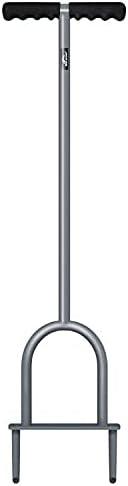 Walensee Lawn Coring Aerator, Manual Grass Dethatching Turf Plug, Core Aeration Tool Heavy Duty Aerator for Compacted Soils and Lawns to Prevent Lawn Run-Off and Soil Compaction