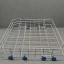 UPGRADED 808602302 Dishwasher Lower Rack Compatible with Frigidaire, Kenmore Bottom Rack Dishwasher Replacement with 154174501 Blue Wheels Replace 154432602 154432601 Dishwasher Rack Replacement