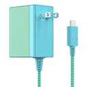TPC 39W Charger for Nintendo Switch, 15V 2.6A AC Adapter Fast Charging with 5FT USB-C Cord, Compatible with Switch Lite, OLED, Steam Deck, Support TV Mode (Green/Blue)