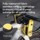 ROCKBROS Bike Handlebar Bag, Waterproof Stem Bag with Magnetic Closure, 1.3 L Capacity for Cycling Snacks and Phone, Convertible Shoulder Pack for Road Mountain Folding Bikes, Yellow