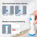 Cordless Electric Vacuum Pump for Vacuum Storage Bags Travel Air Pump, Portable USB Rechargeable Seal & Compression Bag Pump for Clothes, Blankets & Bedding (Storage Bags Not Included)