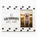 Grandma Grandpa Dog Gifts Frame, Dog Grandparents Picture Frame, My Grandkids Have Paws 4x6