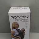 Momcozy Baby Carrier - Ergonomic, Cozy and Lightweight Carrier for 7-44lbs, Effortless to Put On, Ideal for Hands-Free Parenting, Enhanced Lumbar Support, Purehug for Infant to Toddler, Black