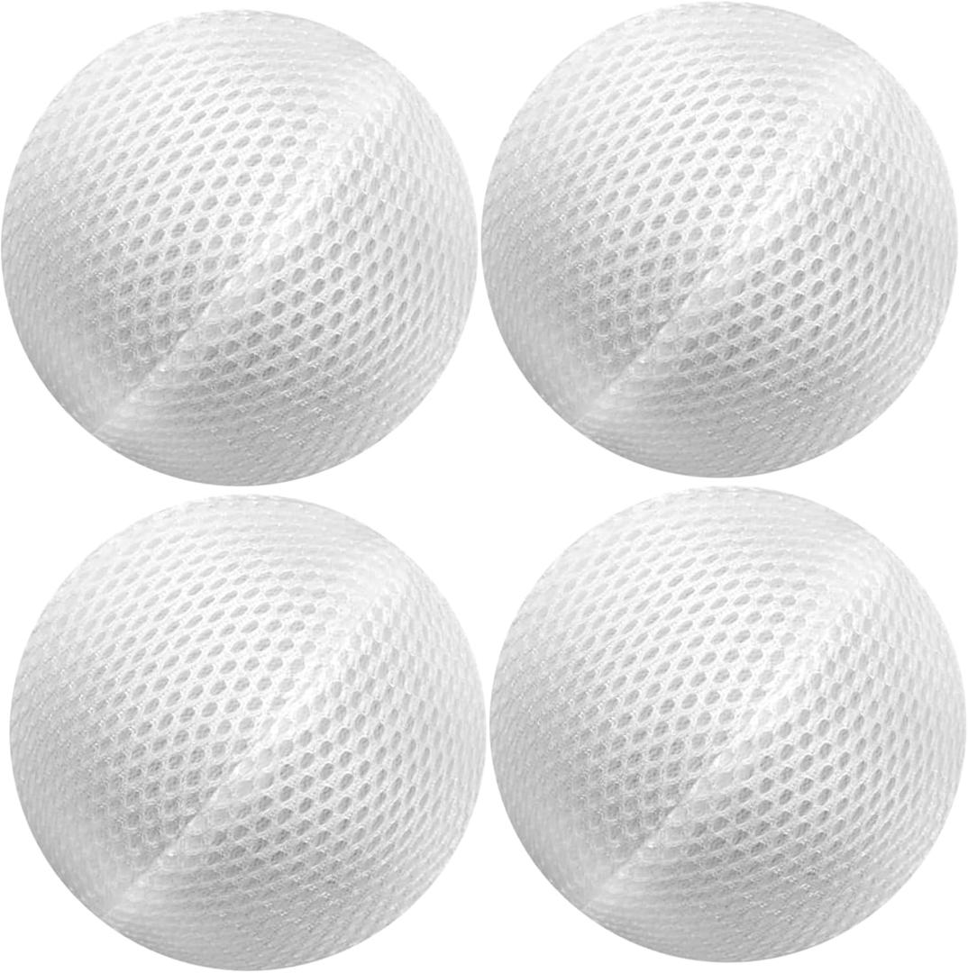 Hot Tub Scum Absorber, Ice Bath Cleaner, 4PCS 3 Inch Round Hot Tub Scum Absorber, Washable Reusable Cold Plunge Filter, Pool