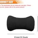 Car Headrest Pillow for Driving - Memory Foam Soft Automotive Neck Support Pillow Cushion with Adjustable Strap - Comfortable Car Seat Headrest Pillow for Neck Pain Pressure Relief (Black)