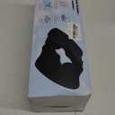 SAHEYER Bed Sore Cushions for Butt, Memory Foam Hemorrhoid Pressure Relief Pillow with Center Hole and Tailbone Cutout, for Long Sitting Coccyx, Sciatica, Postpartum, Pregnancy, After Surgery, Black