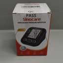 Sinocare Blood Pressure Monitor, Upper Arm BP Machine for Home, Adjustable Cuff 8.6"-16.5", One-Button Operation, Dual User Mode, Posture Detection & Irregular Heartbeat Alert, Black