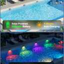 APONUO 4 Pack Solar Pool Lights, Pool Solar Lights for Above Ground Pools, RGB Color Changing, IP65 Waterproof Solar Pool Lights for Inground Pool, Pond, Fountain, Yard