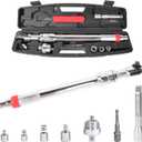 1/2 Offset Extension Wrench Set - Electric Ratchet Wrench & Drill Adapter, One Key Switch for Tightening & Loosening, Includes Storage Case for Automobile Repair & Furniture Assembly