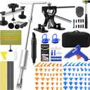 VEXTRO Dent Puller Kit Dent Removal Tools for Car, Paintless Dent Repair Kit with Metal Dent Lifter, Powerful Slide Hammer T-Bar, Bridge Puller, Auto Body Dent Repair, Door Ding, Hail Damage Removal
