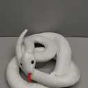 Clobeau 78 Inch White Snake Plush, Realistic Snake Stuffed Animal, Lifelike Snakes Toy for Kids, Soft Stuffed Snakes Plush for Halloween Birthday Present Party Prank Prop