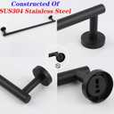 GERZWY Bathroom Towel Bar 30" Stainless Steel Towel Bar Matte Black Contemporary Style Wall Mount for Bath Kitchen AG1101C75-BK