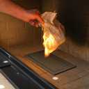 Cast Iron Fireplace Ash Dump Door, Fireplace Cover for Easy Ash Cleanup, Ideal for Living Rooms, Bedrooms, Patios, and Public Spaces, Black