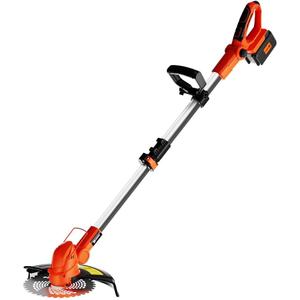 UKOKE ST2308-B 40V Cordless Grass Trimmer/Brush Cutter,Interchangeable Blade, with 2.0Ah Lithium-Ion Battery & Charger | Brushless Motor | 6500 RPM No-Load Speed | Lawn Trimming and Brush Cutting