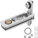 YUSUD Lighter Gasket Seal Compatible with Zippo, Metal Repair Kit with Cotton Felt Pad and Flint Slot, Lighter Fluid Anti-Evaporation Accessories for Lighter Insert, Replacement Parts (Silver)