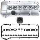 MITZONE Upgrade Aluminum Valve Cover kit Compatible with 2002-2006 BMW X5 X3 530i 525i 325i 325ci 325xi 330i 330xi 330Ci z4 Replace 11127512839