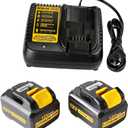 Powilling 6.0Ah 12V Battery Replacement for Dewalt 12V Battery and Charger Kit Compatible with Dewalt 12 Volt Max DCB120 DCB122 DCB124 DCB125 DCB126 DCB127 (Not for 20V)